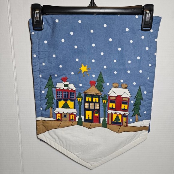 Make the season bright 4 fabric placemats table runner winter christmas READ - Picture 13 of 15